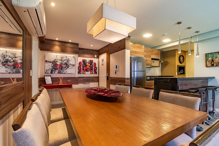 APTO DE LUXO À 300mts RUA COBERTA, 2 SUÍTES, MOBILIADO