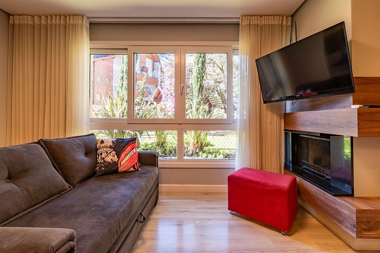 APTO DE LUXO À 300mts RUA COBERTA, 2 SUÍTES, MOBILIADO