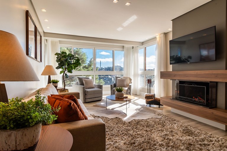 APTO DE LUXO À 300mts RUA COBERTA, 3 QUARTOS