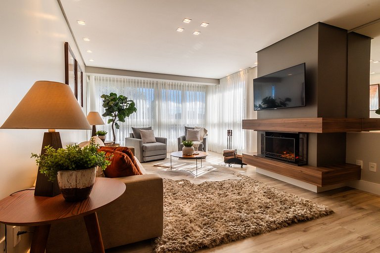 APTO DE LUXO À 300mts RUA COBERTA, 3 QUARTOS