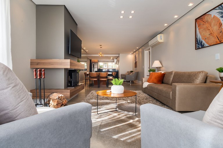 APTO DE LUXO À 300mts RUA COBERTA, 3 QUARTOS