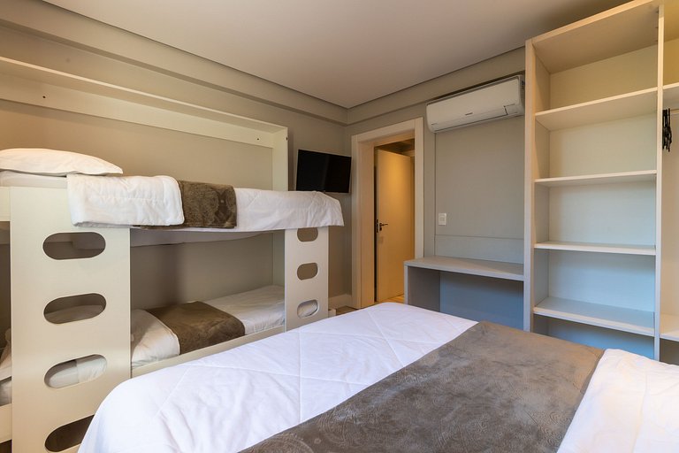 APTO DE LUXO À 300mts RUA COBERTA, 3 QUARTOS