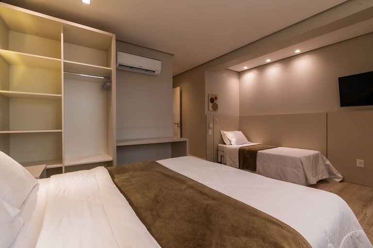 APTO DE LUXO À 300mts RUA COBERTA, 3 QUARTOS