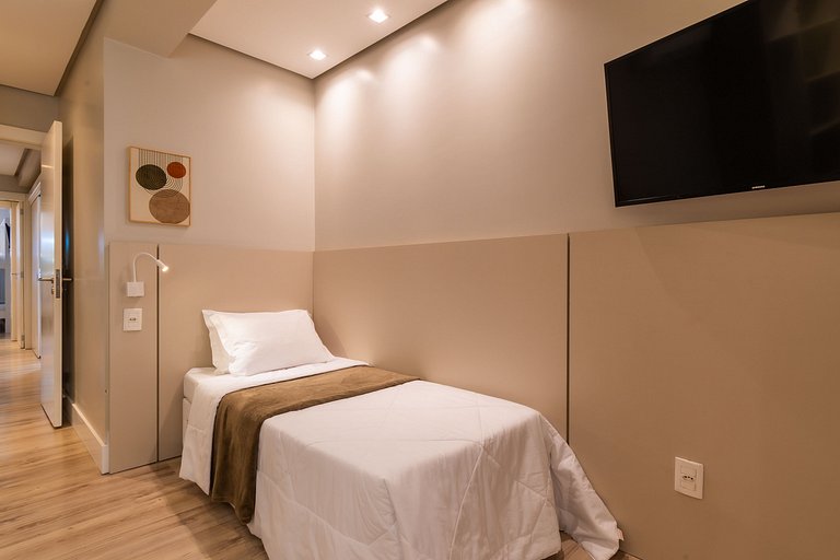 APTO DE LUXO À 300mts RUA COBERTA, 3 QUARTOS