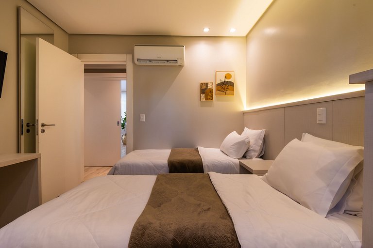 APTO DE LUXO À 300mts RUA COBERTA, 3 QUARTOS