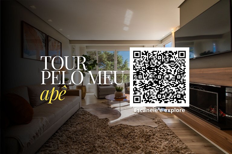 APTO DE LUXO À 300mts RUA COBERTA, 3 QUARTOS