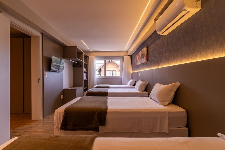 Duplex 4 Dormitório C/ 3 Suíte À 300mts R. Coberta