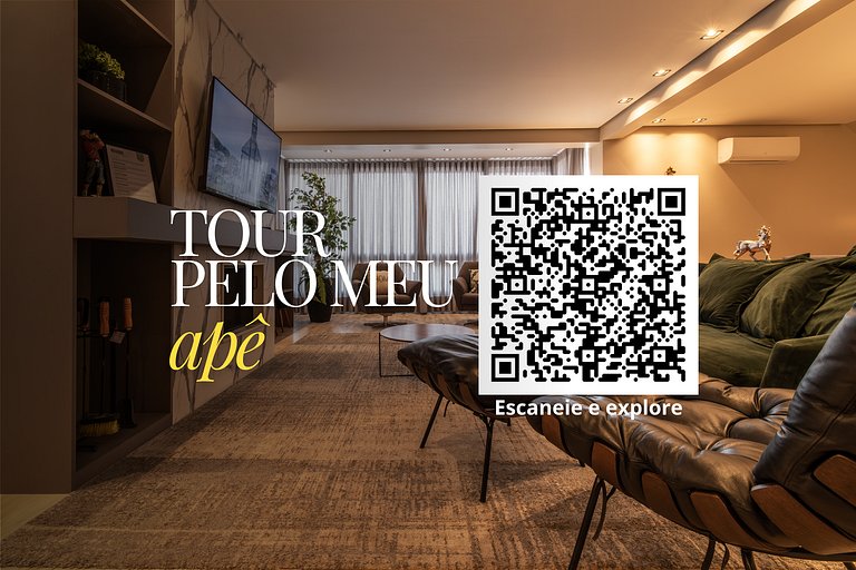 Duplex c/ Hidro 3 Suítes (4Q) a 300m da R. Coberta